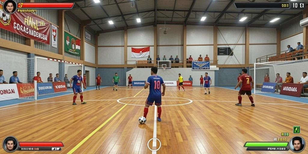 Tampilan awal permainan yang menarik dan penuh warna.