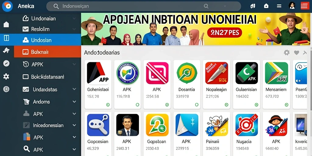Tampilan awal yang menarik dan interaktif.