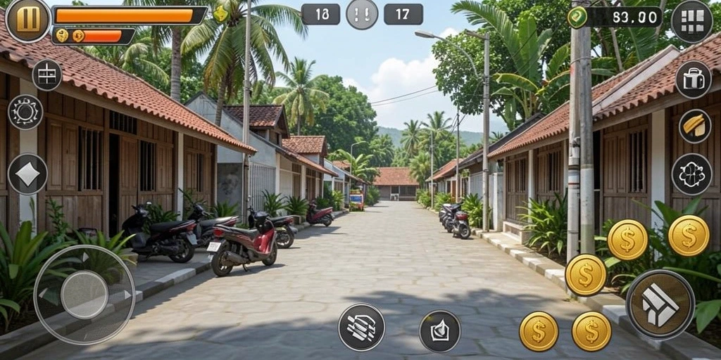 Tampilan antarmuka utama permainan IND777.