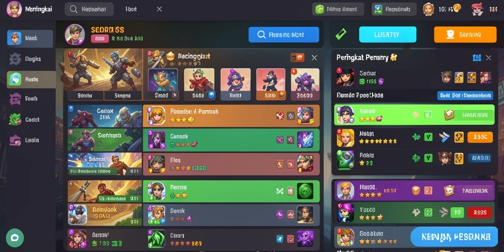 Screenshot menampilkan grafis yang menawan dan antarmuka yang ramah pengguna.
