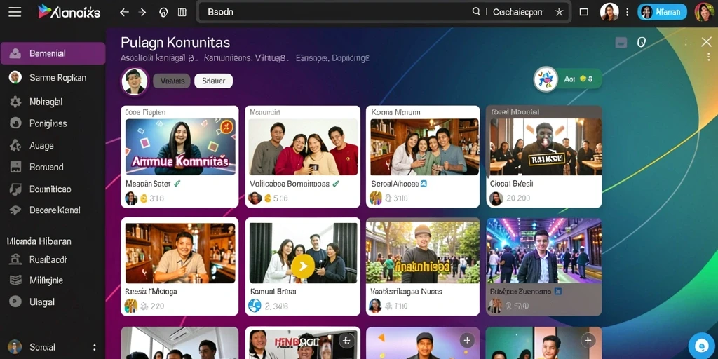 Tampilan awal yang menarik dan informatif.
