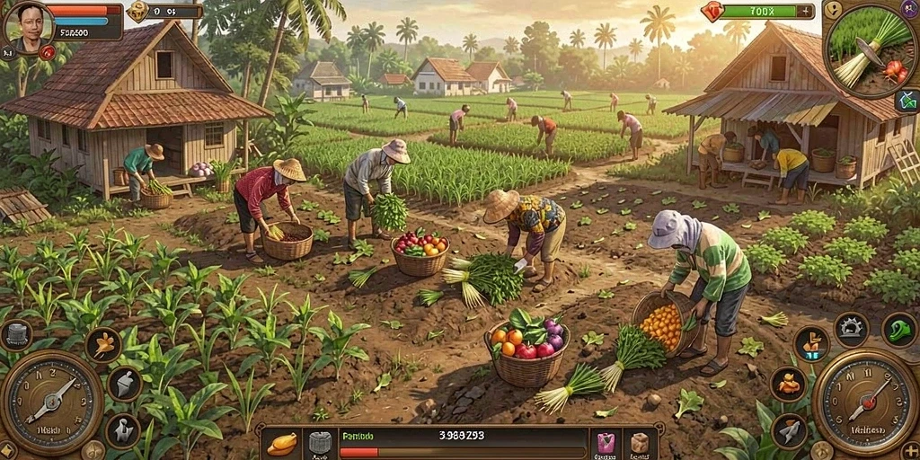 Tampilan awal game yang menarik dan mudah dinavigasi.