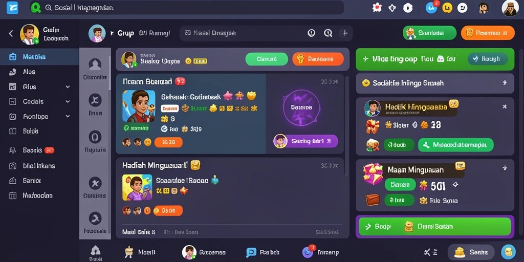 Tampilan utama dengan grafis berkualitas tinggi.