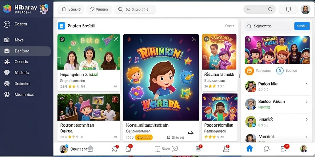 Tampilan awal yang menarik dan intuitif.